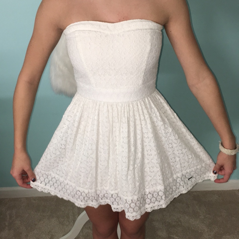 Lacy strapless dress